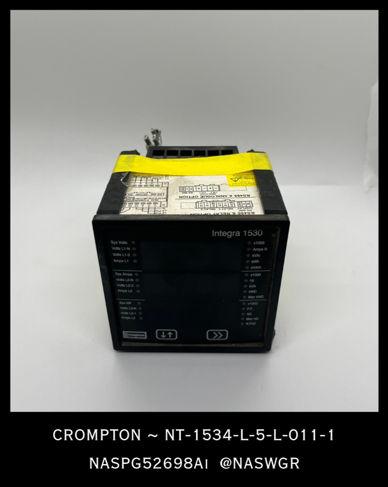 INT-1534-L-5-L-011-1 ~ Crompton INT-1534-L-5-L-011-1 Integra 1530 Relay