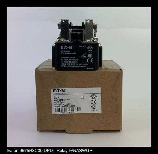 Eaton 9575H3C000 General Purpose Relay - 480vAC - Unused Surplus