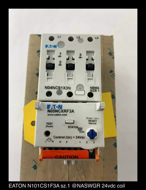 Eaton N101CS1F3A IT. Electro-Mechanical Starter - 27A/24v - Unused