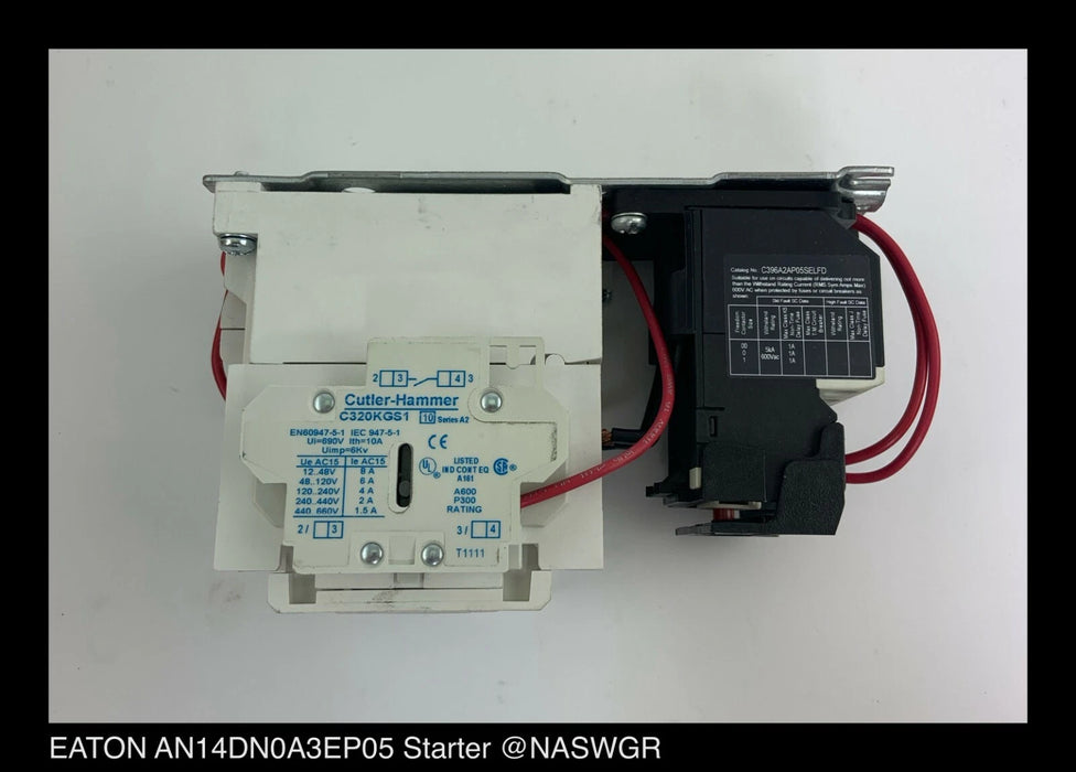 Eaton AN14DN0A3EP05 Freedom NEMA Motor Control Starter - 27 Amp - Unused Surplus