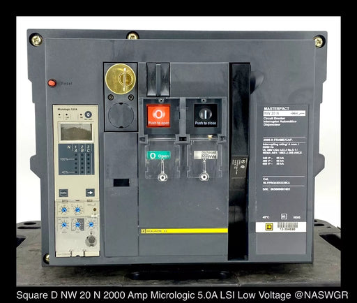 Square D MasterPact NW20N Circuit Breaker - 2000 Amp