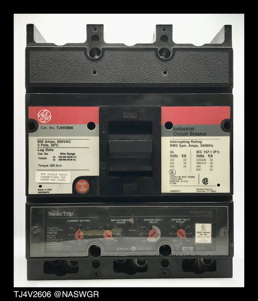 General Electric TJ4V2606 Molded Case Circuit Breaker - 600 Amp