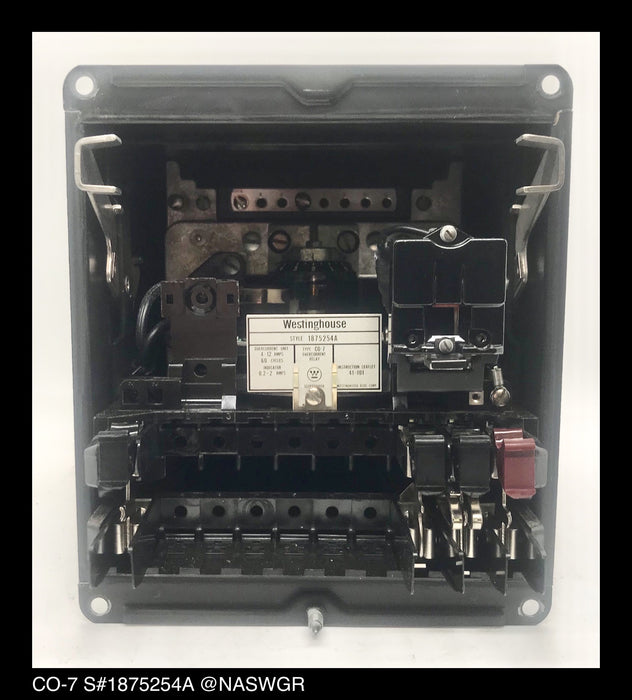 Westinghouse CO-7, 1875254A Overcurrent Relay - 4/12 Amp