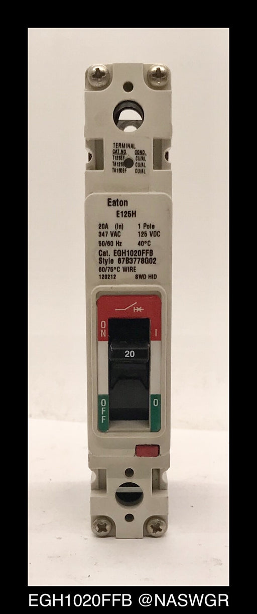 Eaton EGH1020FFB Molded Case Circuit Breaker - 20 Amp