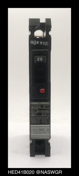 Siemens HED41B020 Molded Case Circuit Breaker ~ 20 Amp