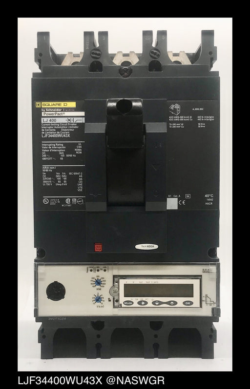 Square D LJF34400WU43X Molded Case Circuit Breaker ~ 400 Amp