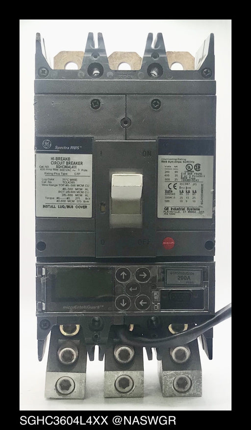 GE Spectra SGHC3604L4XX Circuit Breaker - 200 Amp