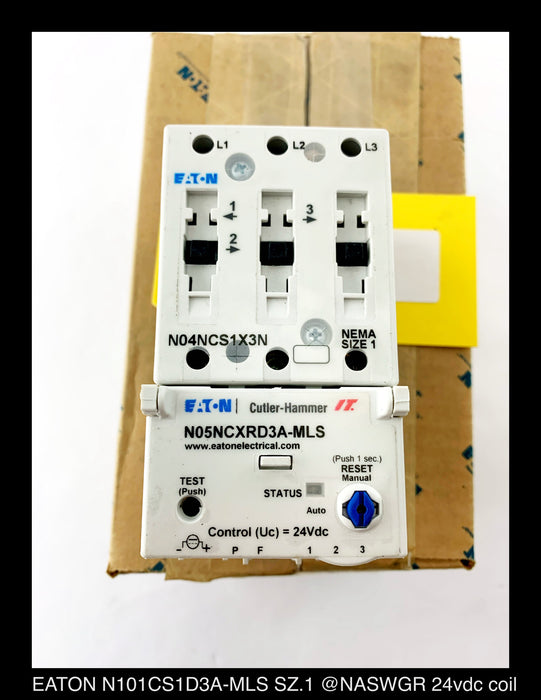 Eaton N101CS1D3A-MLS IT. Electro-Mechanical Starter - 27A/24v - Unused