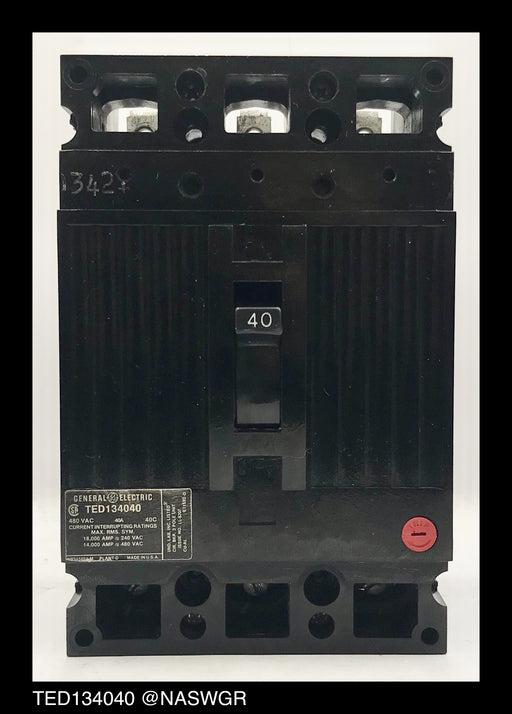 General Electric TED134040 Molded Case Circuit Breaker - 40 Amp