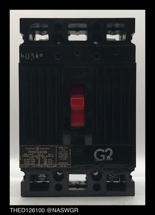 General Electric THED126100 Molded Case Circuit Breaker - 100 Amp