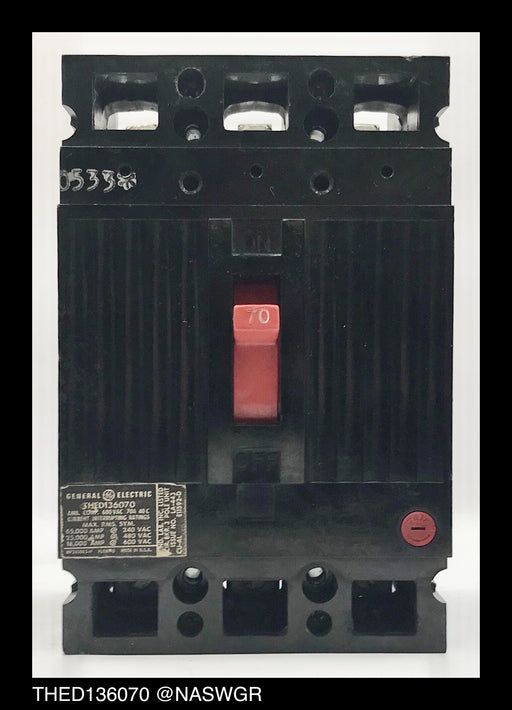 General Electric THED136070 Molded Case Circuit Breaker - 70 Amp