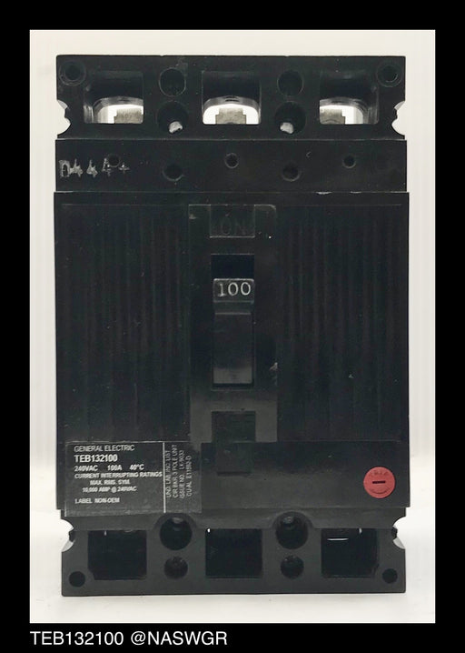 General Electric TEB132100 Molded Case Circuit Breaker ~ 100 Amp