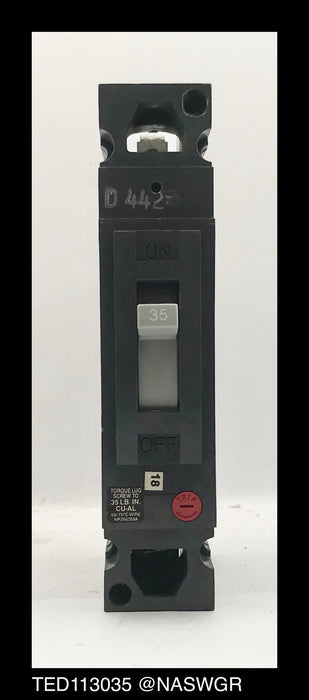 General Electric TED113035 Molded Case Circuit Breaker - 35 Amp