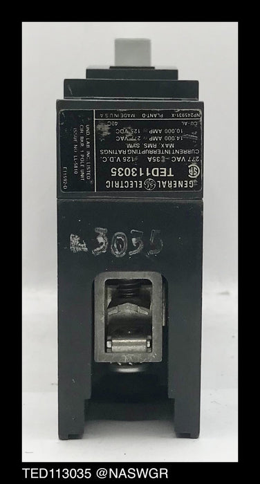 General Electric TED113035 Molded Case Circuit Breaker - 35 Amp