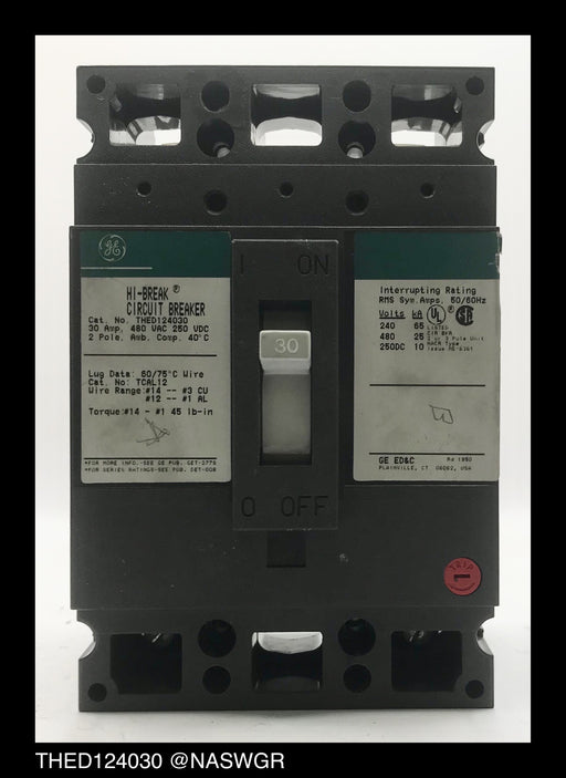 General Electric THED136020V Molded Case Circuit Breaker - 20 Amp