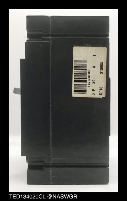 General Electric TED134020CL Molded Case Circuit Breaker - 20 Amp