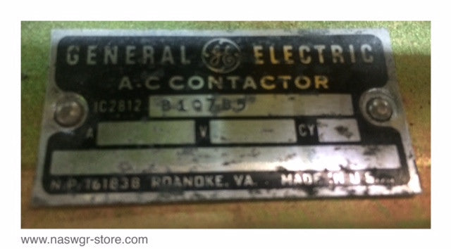 IC2812 B107B5 ~ GE IC2812 B107B5 AC Contactor