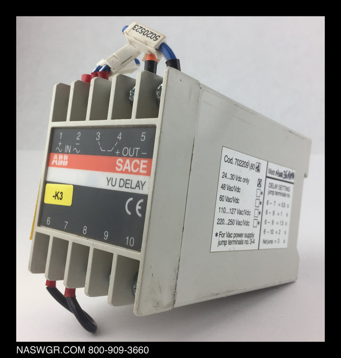 ABB YU DELAY Auxiliary Relay