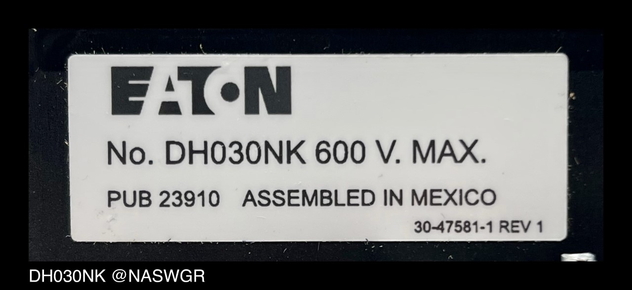 Eaton DH030NK Neutral Kit - 30-60 Amp - Unused