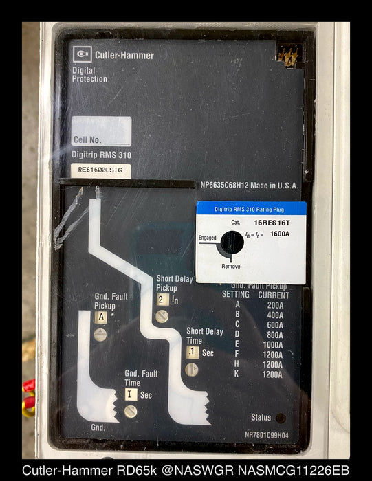 Cutler Hammer RD316T36W Molded Case Circuit Breaker - 1600 Amp