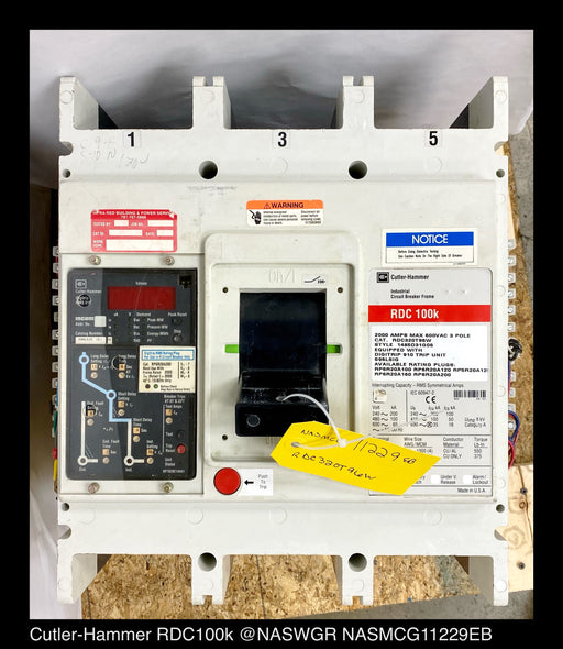 Cutler Hammer RDC320T96W Molded Case Circuit Breaker - 2000 Amp