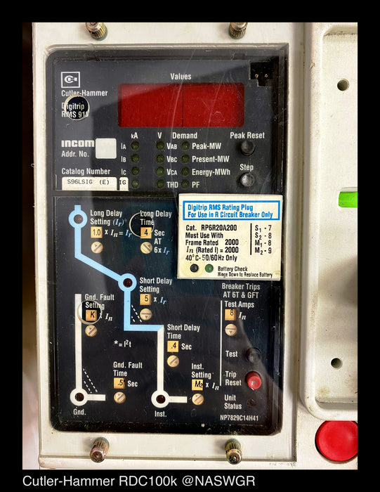 Cutler Hammer RDC320T96W Molded Case Circuit Breaker - 2000 Amp