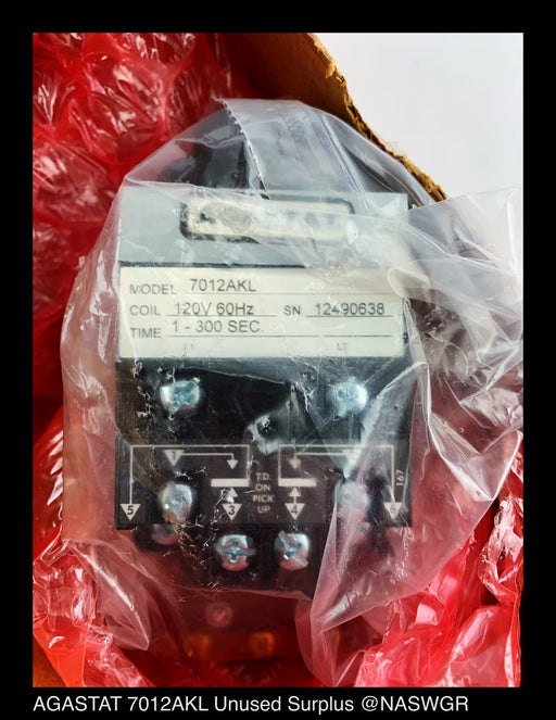 AGASTAT 7012AKL Timing Relay - 120vAC Coil - Unused