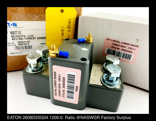 Eaton NGFCT120 Neutral Current Sensor - 1200:0.1 Amp - Unused