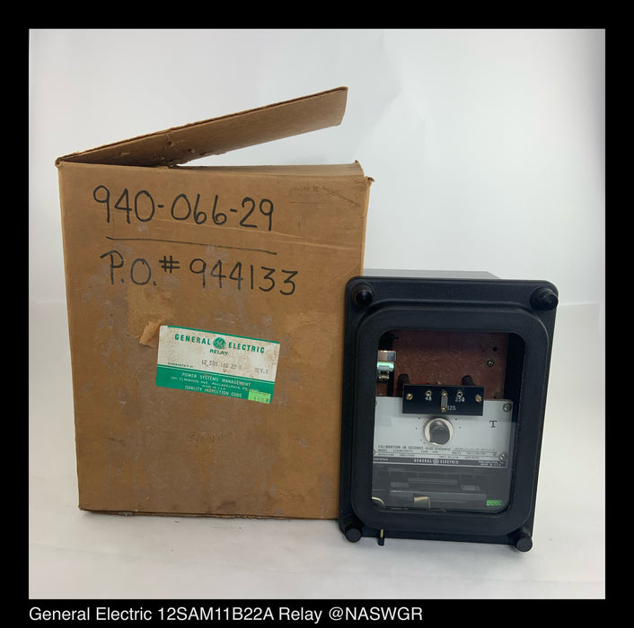 General Electric 12SAM11B22A Timing Relay - Unused