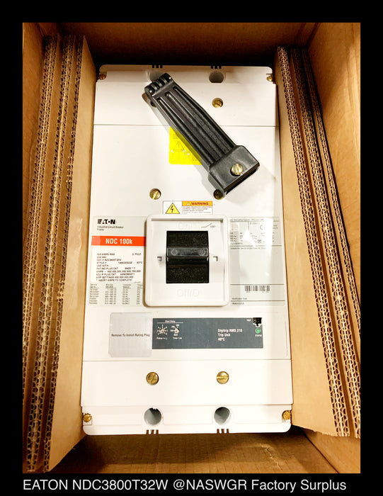 Eaton NDC3800T32W Molded Case Circuit Breaker - 800 Amp - Unused