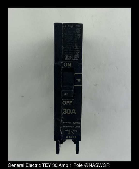 General Electric TEY130 Molded Case Circuit Breaker - 30 Amp