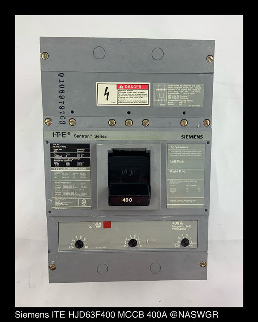 Siemens HJD63F400 Molded Case Circuit Breaker - 400 Amp