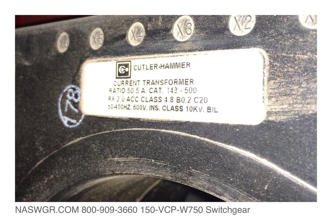 Cutler-Hammer 150VCP-W750 Switchgear 1200 Amp ~ VCP-W