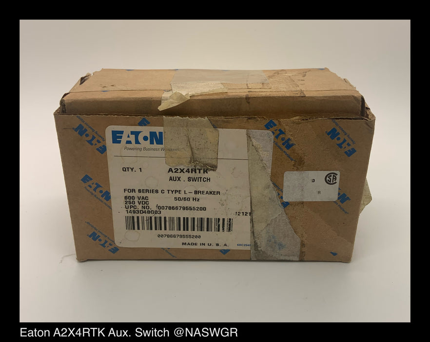 Eaton A2X4RTK Auxiliary Switch ~ 1493D48G03 ~ Unused Surplus