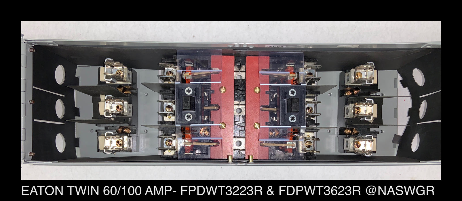 Eaton FDPWT3223R/3623R Fusible Panelboard Switch - 60/100 Amp - Unused