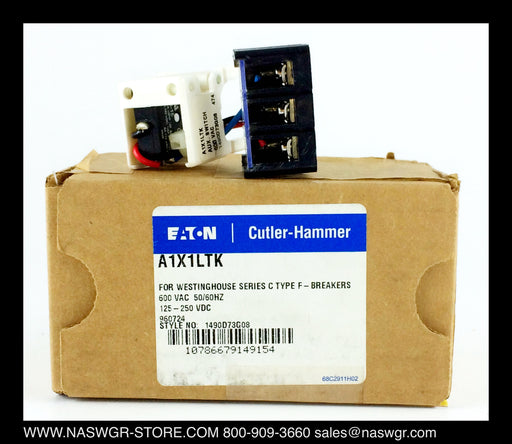 A1X1LTK ~ EATON A1X1LTK Auxiliary Switch ~ Cutler-Hammer 1490D73G08