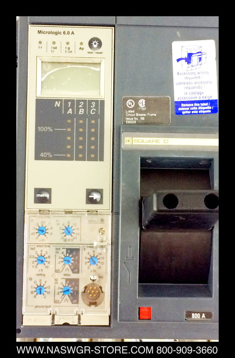 Square D PowerPact PJ800 Circuit Breaker - 800 Amp