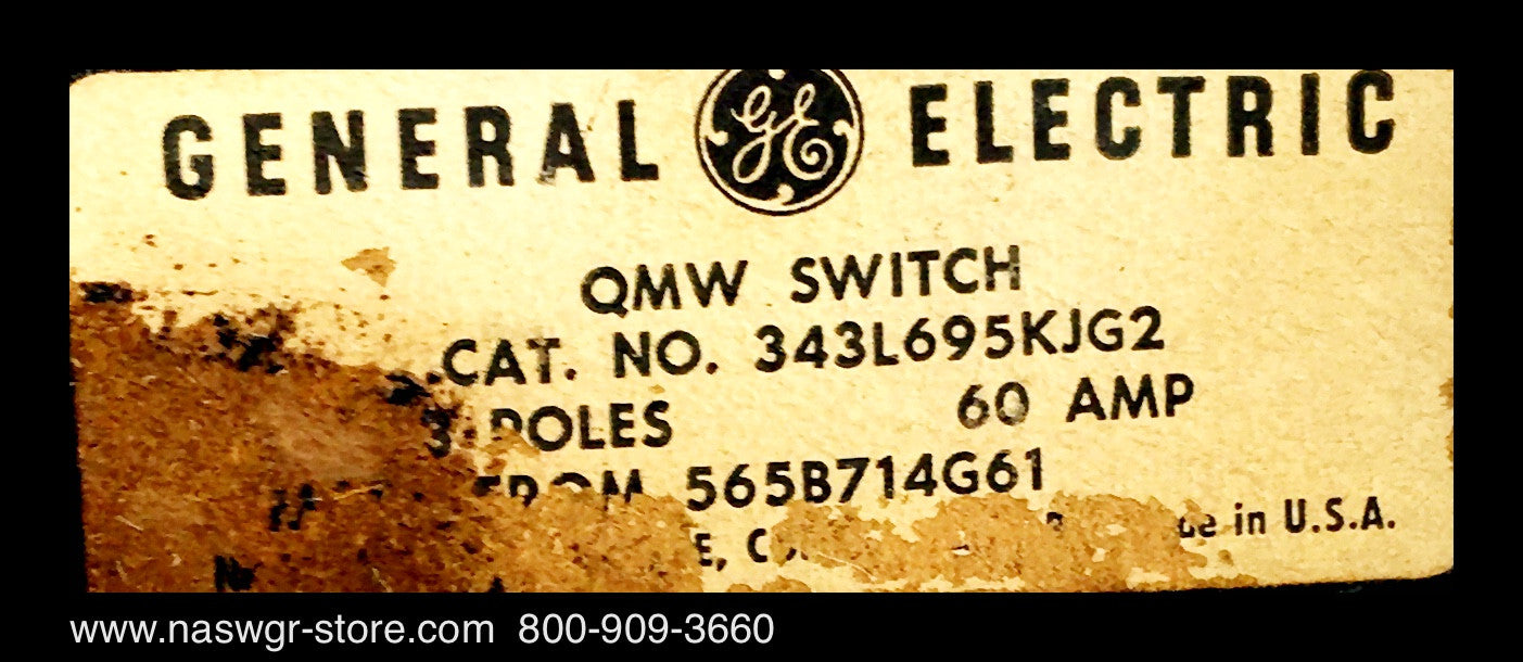 343L695KJG2 ~ GE 343L695KJG2 Switch