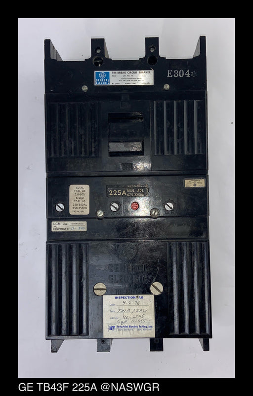 GE Tri-Break TB43F Molded Case Circuit Breaker