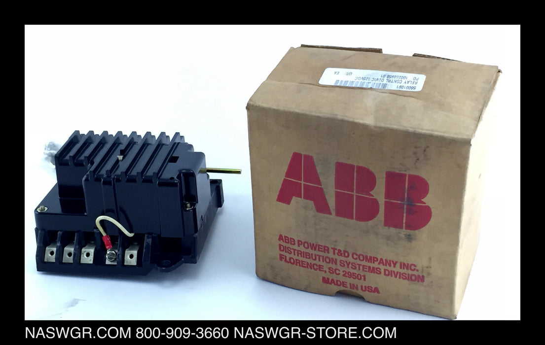 ABB 191921T06 HK Control Relay Device - 125vDC - Unused