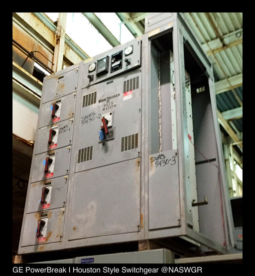 GE PowerBreak I Houston Style Drawout Switchgear 3000 Amp GE AV-Line Switchboard