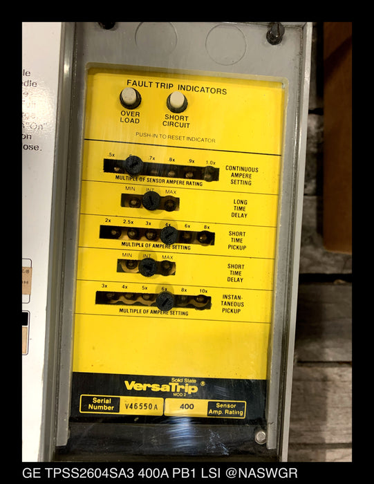 GE TPSS2604SA2 Power Break ~ 400 Amp