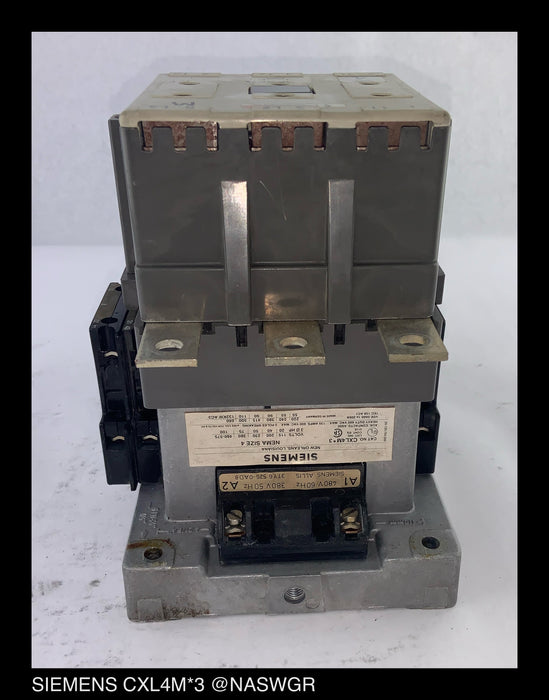 SIEMENS CXL4M*3 Contactor