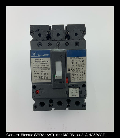 GE Spectra RMS SEDA36AT0100 Circuit Breaker ~ 100 Amp