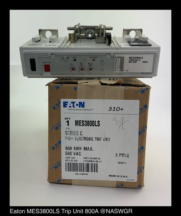 Eaton MES3800LS Digitrip 310+ Trip Unit - 800 Amp - Unused