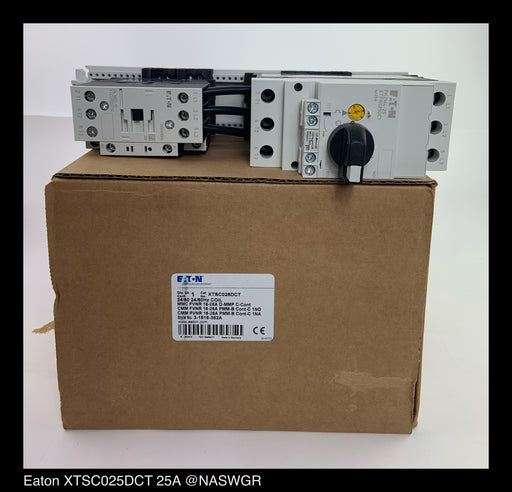 Eaton XTSC025DCT Manual Motor Controller - 25 Amp/24vAC Coil - Unused