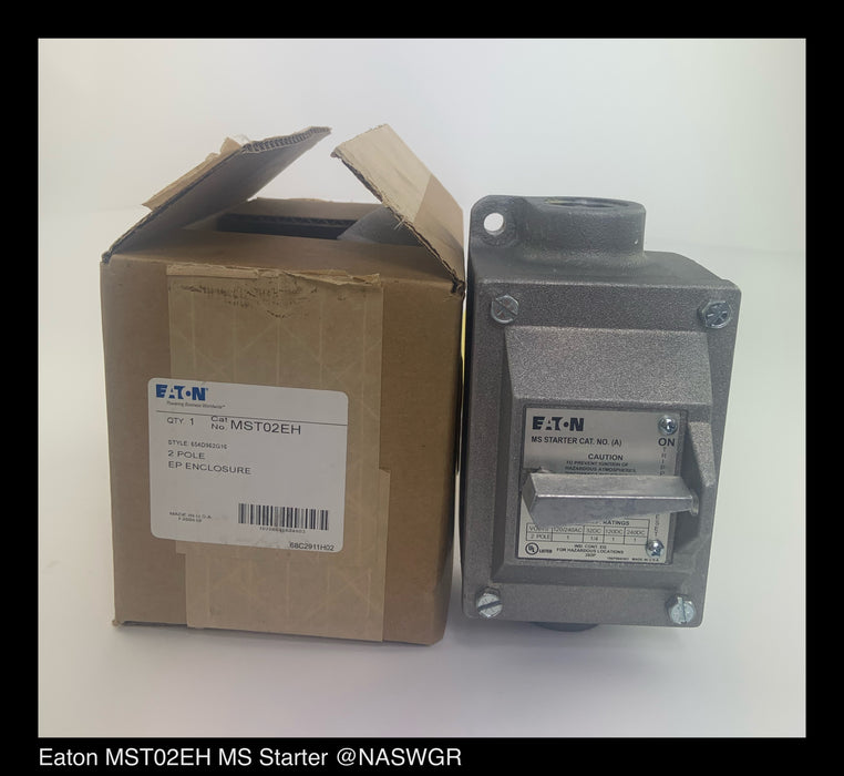 Eaton MST02EH MS Motor Starter - SIZE0/NEMA7,9 - Unused