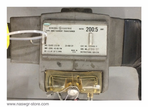 752X40G11 ~ GE Type JKM-2 752X40G11 Current Transformer ~ Ratio: 200:5