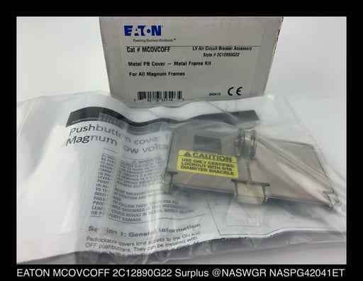 Eaton Magnum MCOVCOFF, 2C12890G22 Pushbutton Cover - Unused