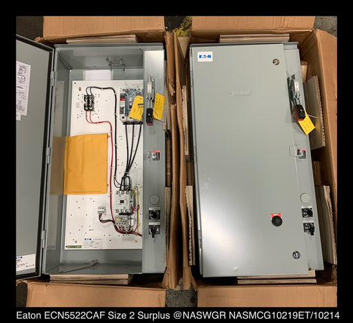 Eaton ECN5522CAF Industrial Pump Panel - 50A/SIZE2/460vAC - Unused